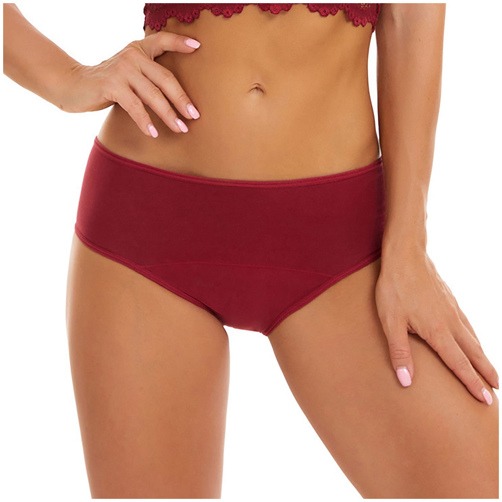 Womens Underwear Tummy Control Large Cotton Color Postpartum Recovery Physiological Underwear on Clearance