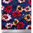 thumbnail image 1 of Soimoi Rayon Fabric Flower Artistic Print Sewing Fabric Yard 42 Inch Wide, 1 of 3