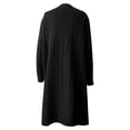 thumbnail image 4 of Cardigans Doux pour Femmes, Tricot pour Femmes, Coupe Ample, Mi-Long, Col à Revers Irrégulier, Cardigan, 4 of 5