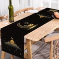 thumbnail image 2 of TIELUTT Drapeaux de Table Eid et Lune Nappe Eid Décoration Restaurant Eid Drapeaux de Table Eid Drapeaux de Table en Lin Chemin de Table de Rue Table Champagne Bouquet de Mariée Ensemble 48 Table, 2 of 4