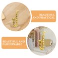 thumbnail image 5 of KAKOWELY 2 Pcs Instrument de Musique Miniature Poupées Saxophones Maison de Poupée Modèle Accessoire de Photographie, 1.77x"X0.79"X0.39 Pouces, 5 of 5