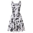 thumbnail image 1 of Robe Débardeur pour Femmes Été Mode Femmes Sans Manches Imprimée Col en V Ligne A Moulante Robe Débardeur Robe Longue, 1 of 6