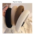 thumbnail image 2 of EGNMCR Knitted Wool Stripe Cloth Hair Hoop New Sweet Hundred Hoop Ferrule Ferrule, 2 of 6