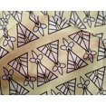 thumbnail image 4 of oneOone Silk Tabby Fabric Floral & Triangle Block Print Fabric BTY 42 Inch Wide, 4 of 4