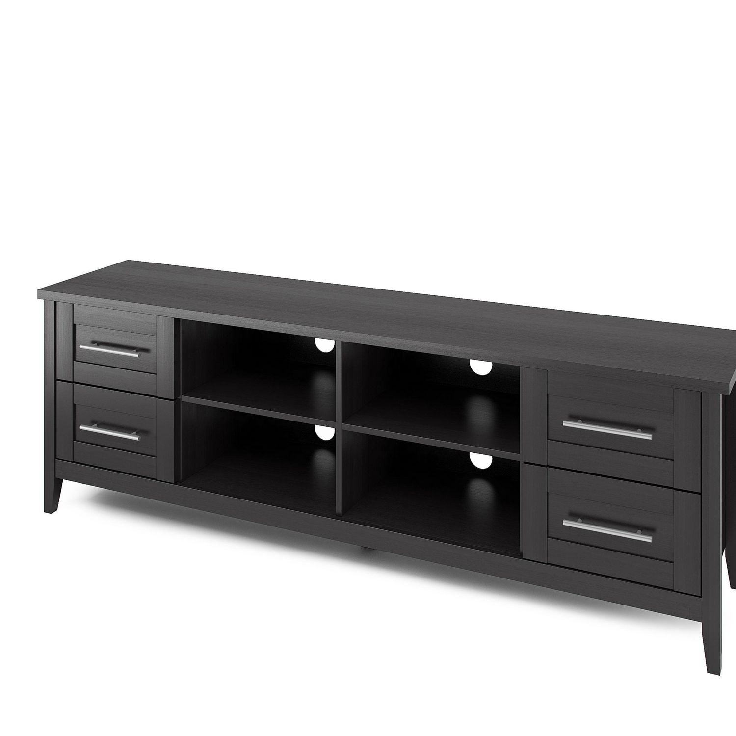 Meuble télé extra large en bois Jackson, pour téléviseurs jusqu'à 80 "