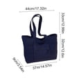 thumbnail image 3 of Fridja Sales Quilted Casual One Shoulder Computer Bag Large Capacity Tote Bag, 3 of 6