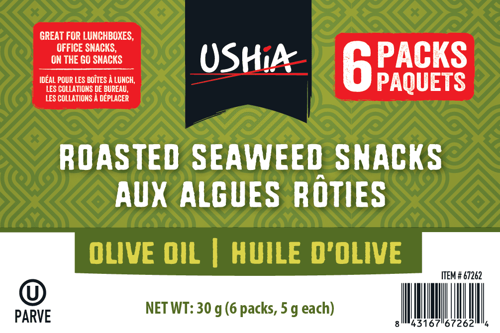 Ushia Premium Roasted Seaweed Extra Virgin Olive Oil