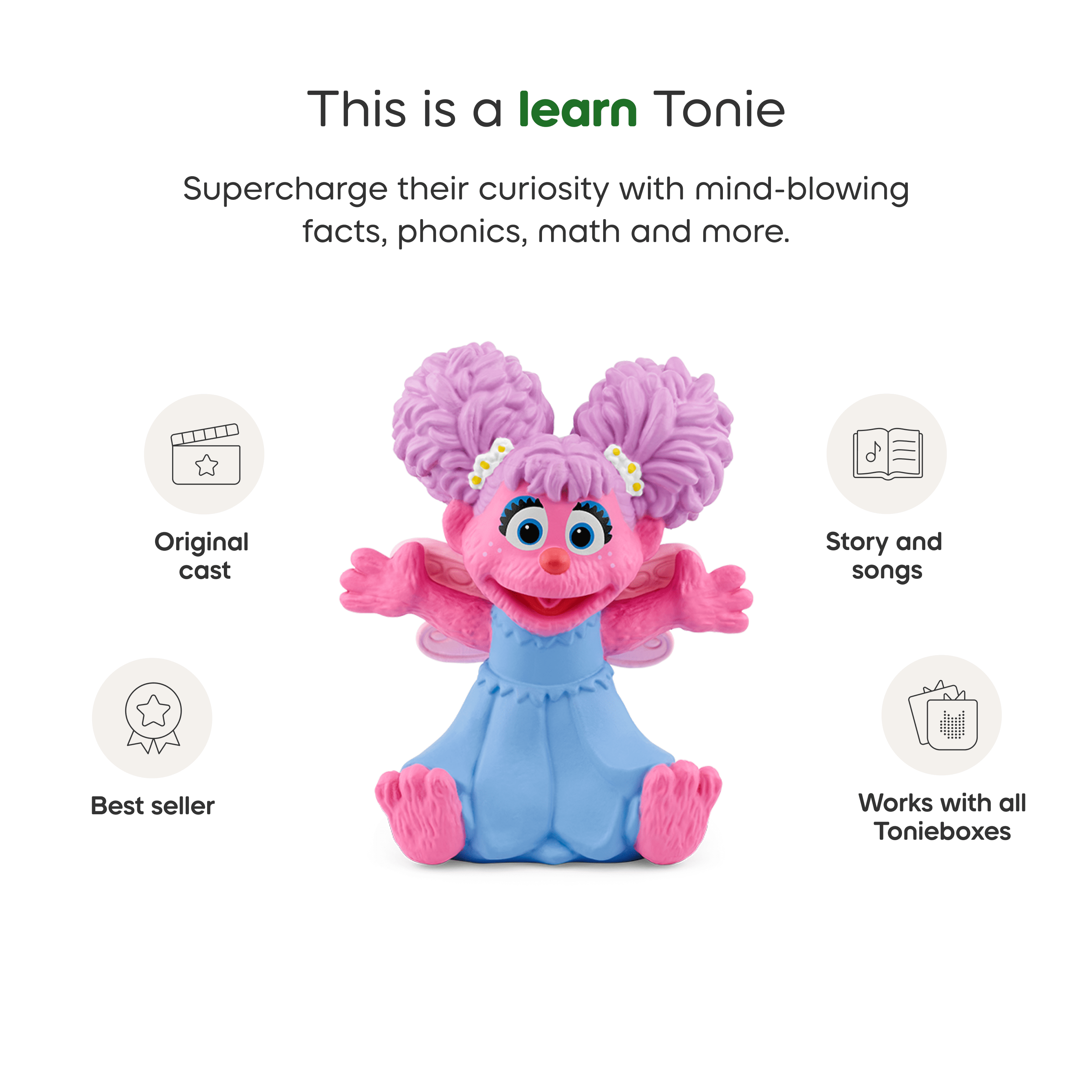 tonies Rue Sésame: Abby Cadabby Figurine de lecture audio (anglais)