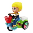 thumbnail image 3 of B Girls Stunt Tricycle Toy Electric Rotation Feature Music And Led Effects Size 7.9X6.7X4.5 Inches Battery Operated Play Vehicle For Kids Entertainment, 3 of 6