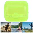 thumbnail image 1 of Qiilu 50pcs Plastic Lures Baits Box Squid Lure Hook Storage Case Fluorescent Yellow, 1 of 8