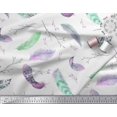 thumbnail image 2 of Soimoi Cotton Jersey Fabric Branches & Artistic Feather Decor Fabric Printed Yard 58 Inch Wide, 2 of 4