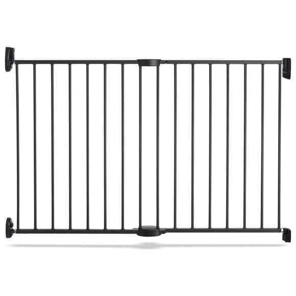 Barrière de sécurité Munchkin qui se ferme par poussée, extensible de 28,5 po à 45 po de largeur, gris foncé