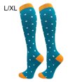 thumbnail image 1 of Chaussettes de Compression 20-30 mmHg Longueur Genou pour Sport, Femmes, Randonnée, Unisexe, 20-30 mmHg, Course, Cyclisme, Bleu, G/TG, 1 of 6