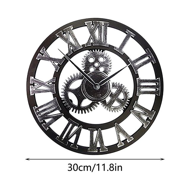 Horloges Murales Rétro Steampunk Horloge Décorative Industrielle Horloge Rétro Européenne
