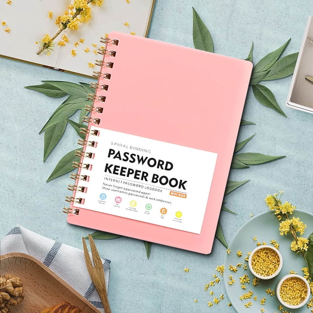 Mini Size Password Book A6 Loose Leaf Notebook With Thickened Skin Feel Student Notebook