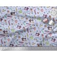 thumbnail image 3 of Soimoi Rayon Crepe Fabric Scissor,Buttons & Machine Sewing Fabric Prints by Yard 46 Inch Wide, 3 of 3