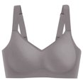 thumbnail image 1 of FhsagQ Bra Bras for Women Bras Cosplay Ladies' Casual and Fashionable Thin Design with Large Chest and Small Sagging Features Including Reduction without Marks or Steel Rings Sports Bra Grey XXXL, 1 of 2