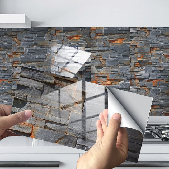 Imitation Wall Tiles Crystal Film Tile Sticker Adhesive Floor Sticker Hot