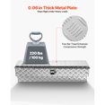 thumbnail image 2 of KFFKFF Truck Bed Tool Box, Heavy Duty Aluminum Tool Box with Tread Patterns, Storage Toolbox Chest Organizer with Lock and Key, 2 of 9