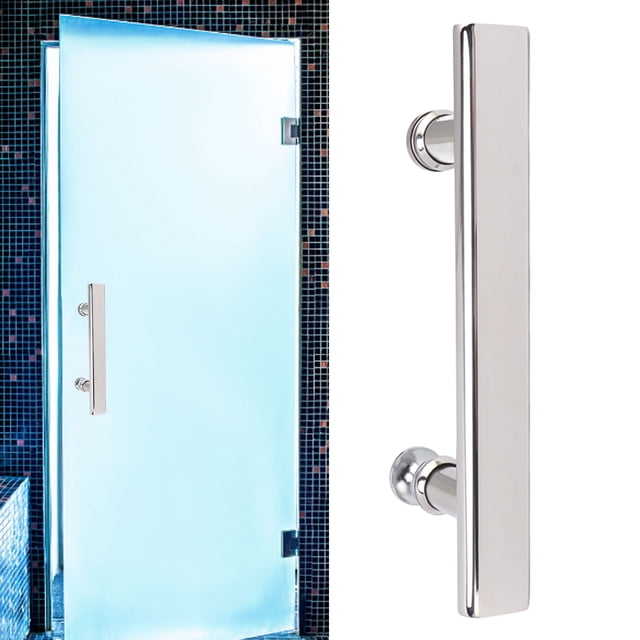 Door Pull, Stainless Steel Sliding Door Handle With Glossy And Flat Edge Easy To Install Door Hardware For Barn Gate Garage