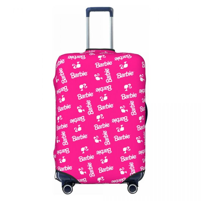 Custom Barbie Luggage Cover Elastic Travel Suitcase Protective Covers Fits 18-32 Inch