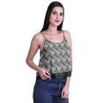 thumbnail image 2 of Moomaya Printed Womens Spaghetti Strap Crop Top Cami Summer Tops, 2 of 5