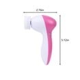 thumbnail image 3 of Heliisoer Electric Chargeable Face Cleansing Brush Tools Deep Facial Clean Instrument Skin Massage Firming Rechargeable Facial Cleansing Spin Brush Face Clean, 3 of 7