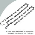 thumbnail image 3 of Unique Bargains 90cm Extension Lighting Chain S Hook Hanging Chains Black 2 Pack, 3 of 6