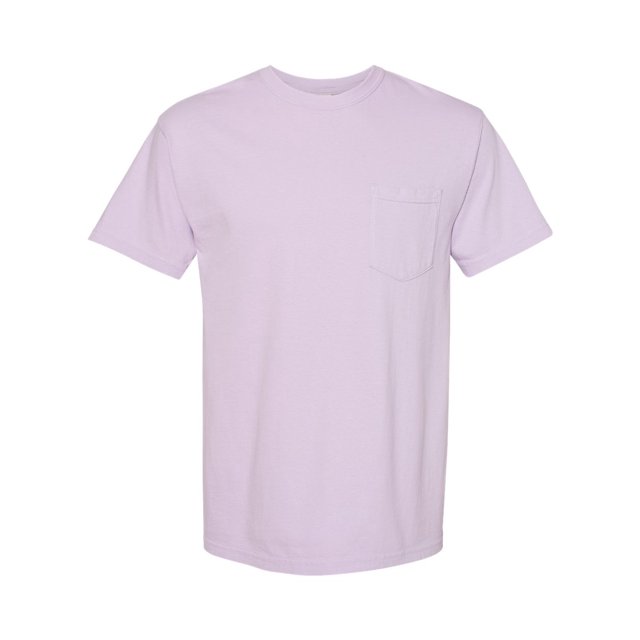 Comfort Colors T-Shirt à Poche pour Adulte, Épais, Teint en Pièce, m, Orchidée