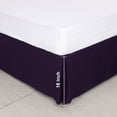 thumbnail image 4 of PiccoCasa Jupe de Lit en Microfibre Double Brossage avec Volant Cache-Sommier, Grand Lit Violet Foncé, 4 of 8