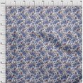 thumbnail image 4 of oneOone Cotton Cambric Medium Blue Fabric Florals Sewing Craft Projects Fabric Prints By Yard 56 Inch Wide, 4 of 4