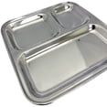 thumbnail image 2 of Verka Stainless Steel 3 Compartment Small Tray, 2 of 5