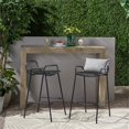 thumbnail image 2 of Noble House Tabouret de Bar Moderne en Fer Baltimore pour Extérieur Noir Mat (Ensemble de 2), 2 of 13