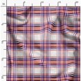 thumbnail image 2 of Soimoi Rayon Crepe Fabric Gingham Check Printed Fabric 1 Yard 46 Inch Wide, 2 of 5