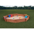 thumbnail image 3 of Creative Cedar Designs Octagon Wooden Sandbox, 3 of 6