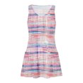 thumbnail image 4 of Ovzne Robes d'Été pour Femmes Robe Femme Décontractée avec Poches Été Boho Robe de Plage Robe T-Shirts Robe Col en V Ample Robes Débardeur Robe d'Été Imprimée Liquidation, 4 of 7