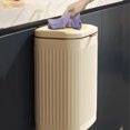 thumbnail image 4 of fastboy Innovative Hanging Kitchen Garbage Can - Easy To And Space-saving Stainless Steel Bathroom Indoor Compost Bin Effective black 8L, 4 of 6