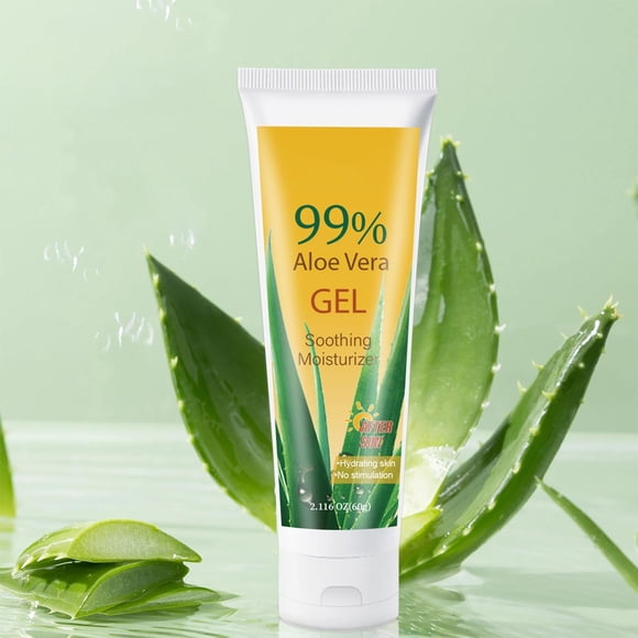 Aqestyerly After Sun Aloe Gel,Hydrating and Moisturizing Gel for Skin,Soothing Aloe Cream for Sunburn Relief and Daily Use,Lightweight Aloe Skin Gel 60ml HWRETIE
