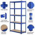 thumbnail image 4 of FullFurnique 71″ Height Metal Storage Rack with Adjustable Shelves, Blue, 4 of 8