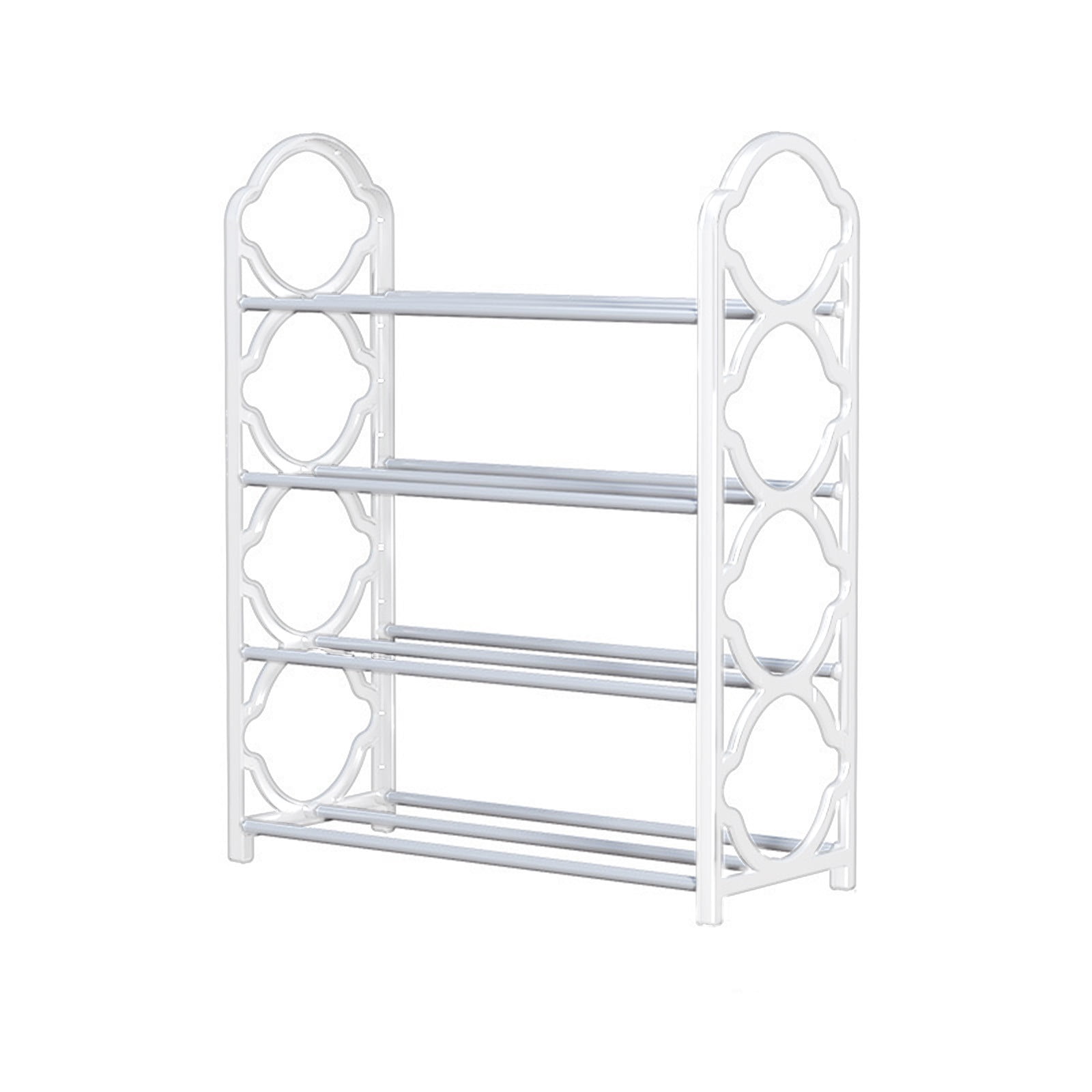 EGNMCR Shoe Rack, Shoe Rack Storage Organizer With 4 Tiers Metal Shelves For Bedroom, Closet, Entry, Dorm Room Shoe Rack