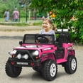 thumbnail image 3 of Costway 12V Kids Ride On Truck Remote Control Electric Car w/Lights&Music Pink, 3 of 10