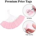 thumbnail image 3 of joycraft 200PCS Blank Tags with String, 45 x 35mm Kraft Paper Hang Tags, Pink Clothing Labels, Product Labels, Writable Marking Tags with String Attached for Jewelry, DIY, Gift Tags, 3 of 14