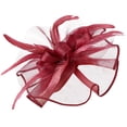 thumbnail image 2 of Women Hat Headwear Church Feather Clip Fascinators Hat Wedding Party Cap For, 2 of 3