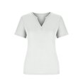 thumbnail image 4 of Jsaierl Ribbed Knit Tank Tops for Women Solid Color Notched V Neck Short Sleeve Shirts Daily Going Out Basic Tees Tops, 4 of 6