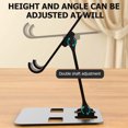 thumbnail image 4 of UPOUART Collapsible Black Phone Holder Desktop Stand for Stable Smartphone Support, 4 of 8