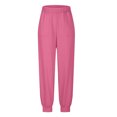 thumbnail image 5 of AherBiu Sweatpants Women High Waisted Fleece Solid Color Joggers with Pockets Fall Winter Loose Workout Running Gym Pants, 5 of 5