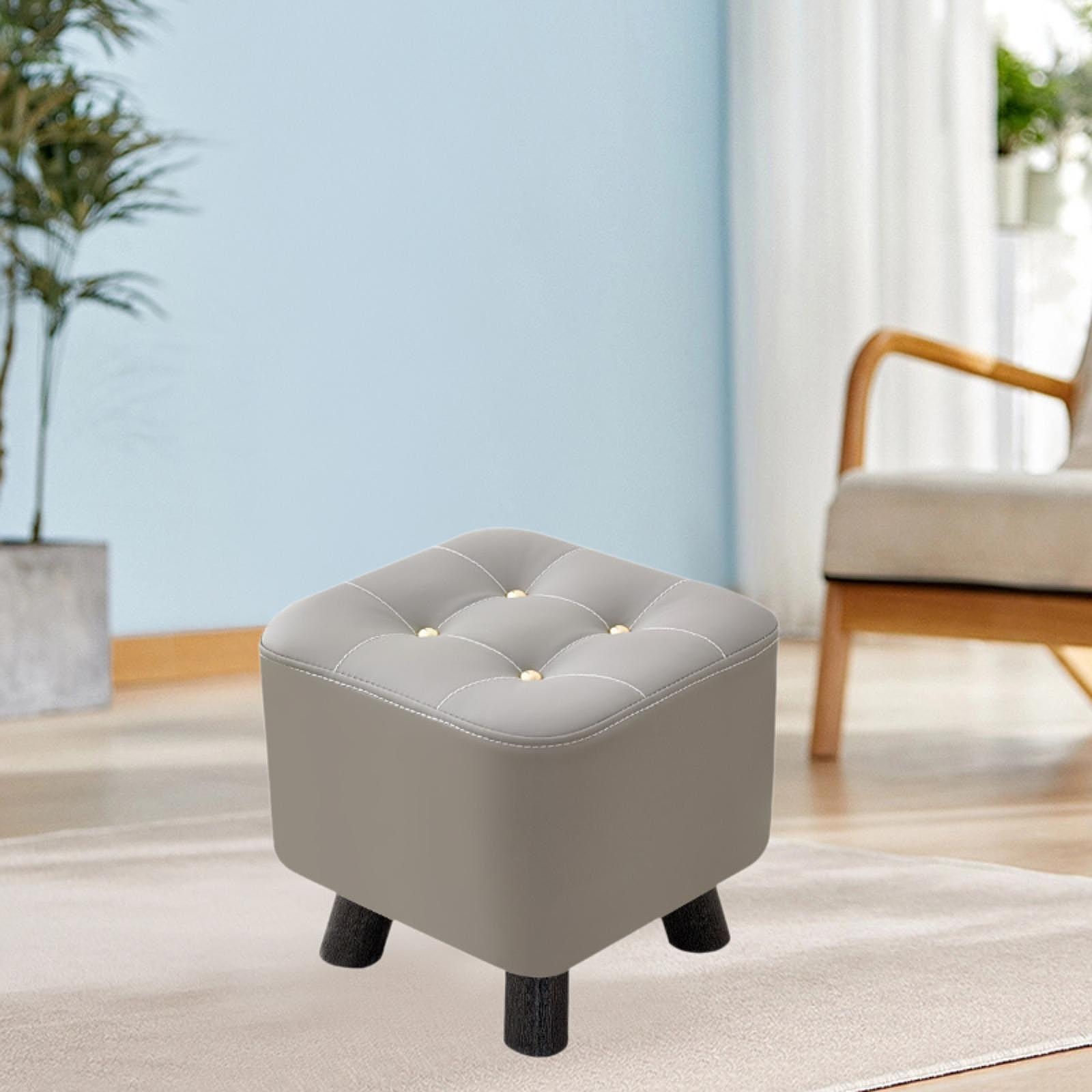 Elodie Petit Tabouret Chaise pour Changer de Chaussures pour Canapé Entrée Porte Gris