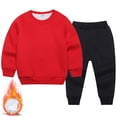 thumbnail image 3 of Boys Outfits Set - Active Two-Piece Sweatshirt and Sweatpants Jogger Pants Ensemble for Kids, 3 of 3