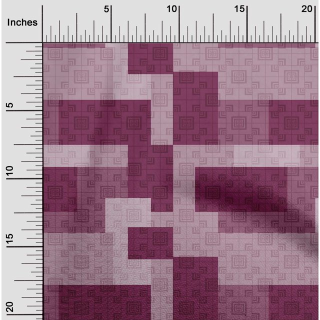 oneOone Viscose Jersey Fabric Square Geometric Printed Fabric 1 Yard 60 Inches Wide