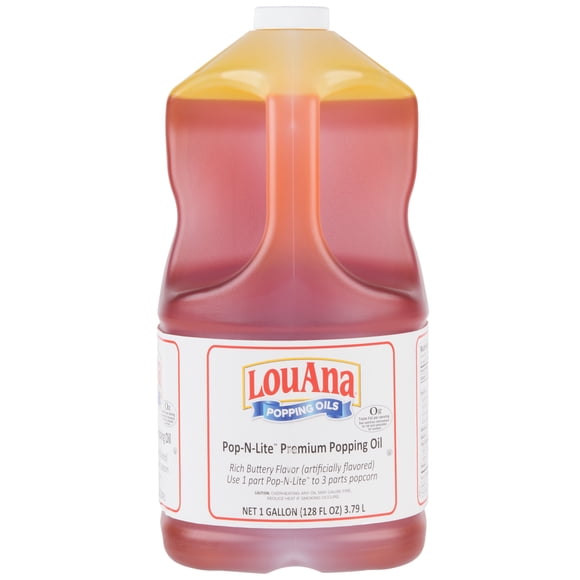 LouAna 1 Gallon Pop-N-Lite Popping Oil - 4/Case